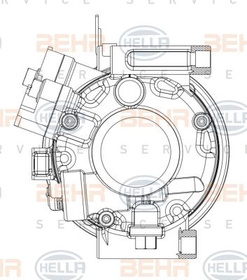 HELLA 8FK 351 008-081 - Compressore, Climatizzatore autozon.pro