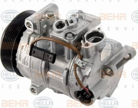 HELLA 8FK 351 008-281 - Compressore, Climatizzatore autozon.pro