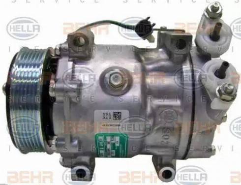 HELLA 8FK 351 002-321 - Compressore, Climatizzatore autozon.pro