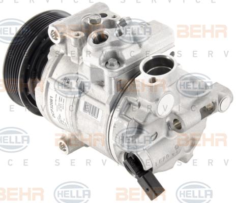 HELLA 8FK 351 007-091 - Compressore, Climatizzatore autozon.pro