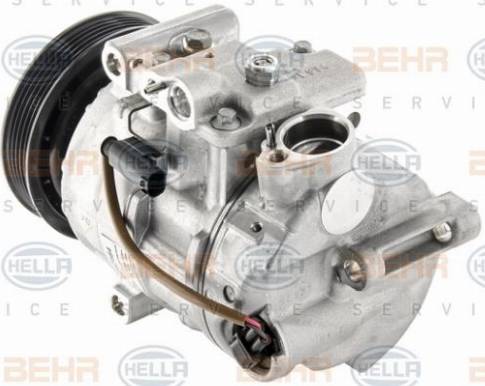 HELLA 8FK 351 007-161 - Compressore, Climatizzatore autozon.pro