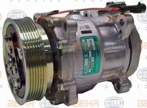 HELLA 8FK 351 106-451 - Compressore, Climatizzatore autozon.pro