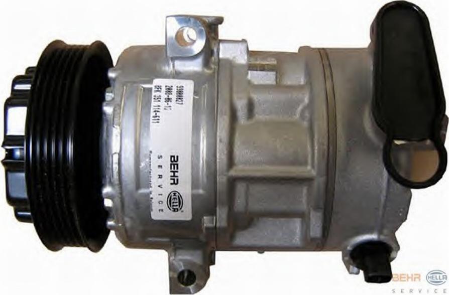 HELLA 8FK 351 114-611 - Compressore, Climatizzatore autozon.pro