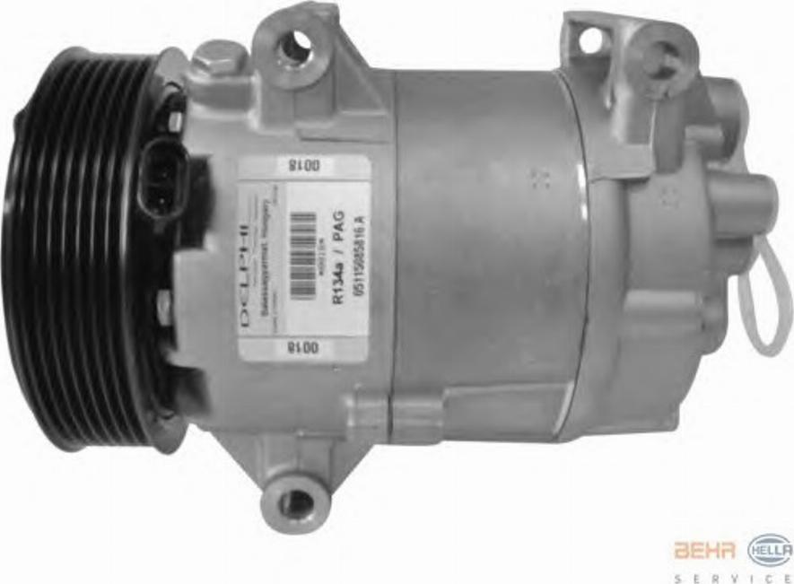 HELLA 8FK351135051 - Compressore, Climatizzatore autozon.pro