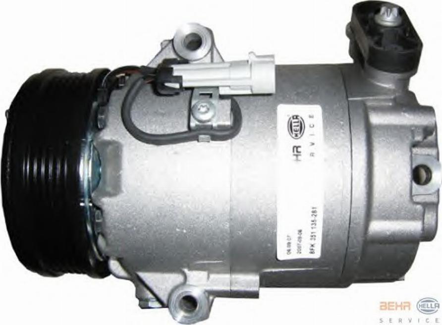 HELLA 8FK351135281 - Compressore, Climatizzatore autozon.pro