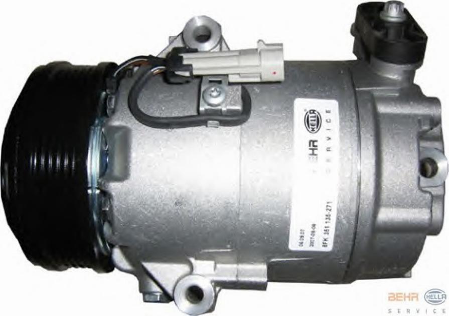 HELLA 8FK351135271 - Compressore, Climatizzatore autozon.pro