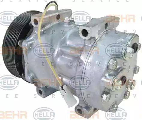 HELLA 8FK 351 132-671 - Compressore, Climatizzatore autozon.pro