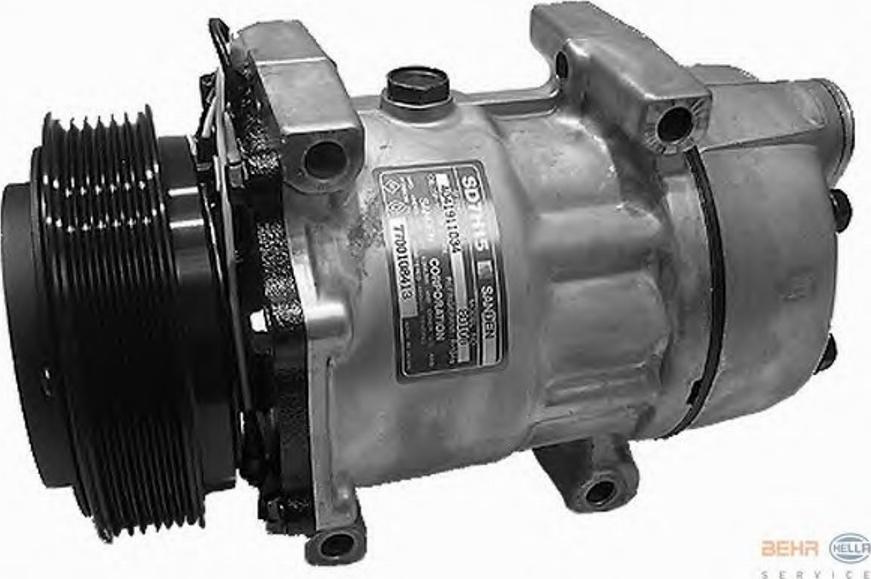 HELLA 8FK351126331 - Compressore, Climatizzatore autozon.pro