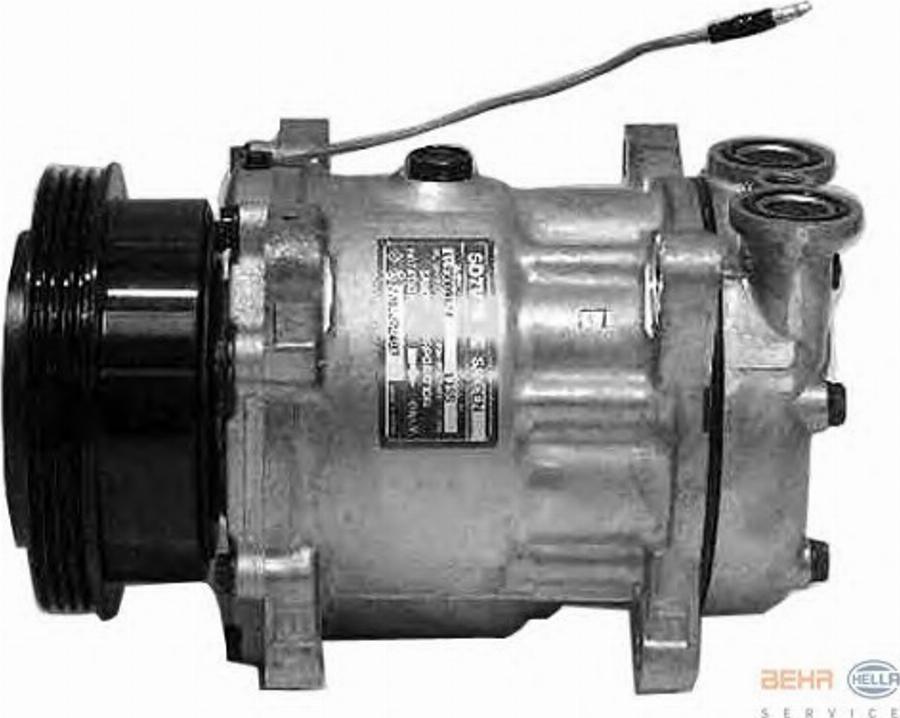 HELLA 8FK 351 127-451 - Compressore, Climatizzatore autozon.pro