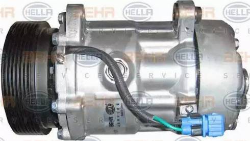 HELLA 8FK 351 127-021 - Compressore, Climatizzatore autozon.pro