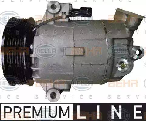 HELLA 8FK 351 340-201 - Compressore, Climatizzatore autozon.pro