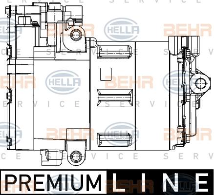 HELLA 8FK 351 342-061 - Compressore, Climatizzatore autozon.pro