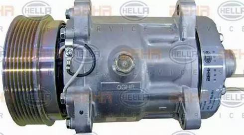 HELLA 8FK 351 334-381 - Compressore, Climatizzatore autozon.pro