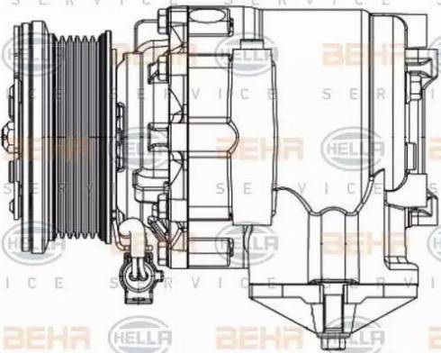 HELLA 8FK 351 334-331 - Compressore, Climatizzatore autozon.pro