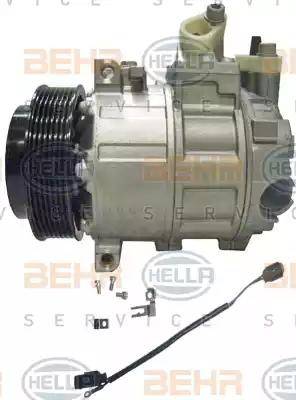 HELLA 8FK 351 322-921 - Compressore, Climatizzatore autozon.pro