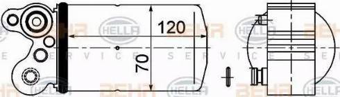 HELLA 8FT 351 193-491 - Essiccatore, Climatizzatore autozon.pro