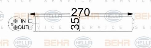 HELLA 8FT 351 192-674 - Essiccatore, Climatizzatore autozon.pro