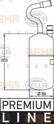 HELLA 8FT 351 192-021 - Essiccatore, Climatizzatore autozon.pro