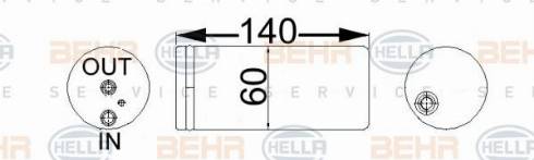 HELLA 8FT 351 192-714 - Essiccatore, Climatizzatore autozon.pro