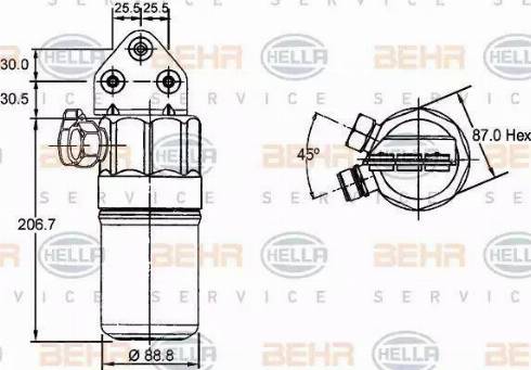 HELLA 8FT 351 197-321 - Essiccatore, Climatizzatore autozon.pro