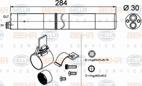 HELLA 8FT 351 200-274 - Essiccatore, Climatizzatore autozon.pro