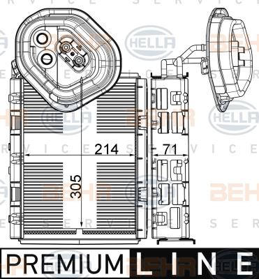 HELLA 8FV 351 003-591 - Evaporatore, Climatizzatore autozon.pro