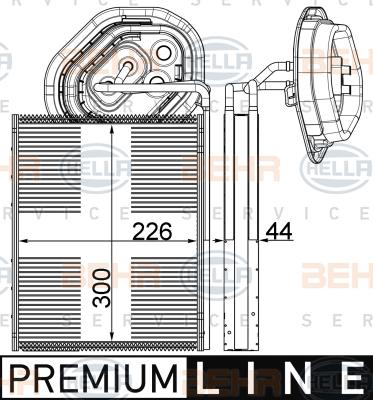 HELLA 8FV 351 003-571 - Evaporatore, Climatizzatore autozon.pro