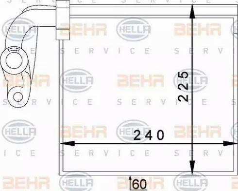 HELLA 8FV 351 336-071 - Evaporatore, Climatizzatore autozon.pro