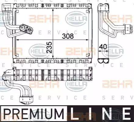 HELLA 8FV 351 330-681 - Evaporatore, Climatizzatore autozon.pro