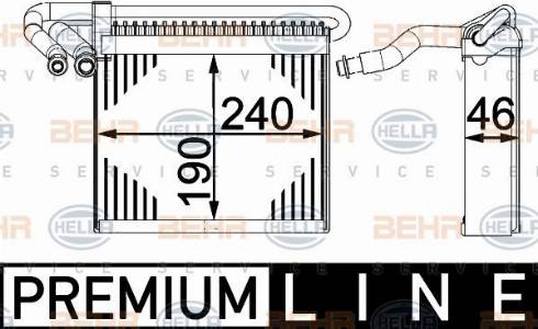 HELLA 8FV 351 330-021 - Evaporatore, Climatizzatore autozon.pro