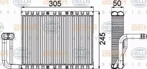 HELLA 8FV 351 331-141 - Evaporatore, Climatizzatore autozon.pro