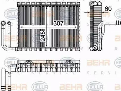 HELLA 8FV 351 331-151 - Evaporatore, Climatizzatore autozon.pro