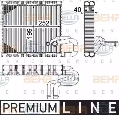 HELLA 8FV 351 331-131 - Evaporatore, Climatizzatore autozon.pro