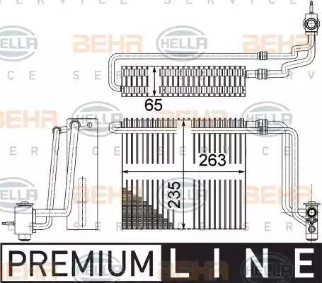 HELLA 8FV 351 331-171 - Evaporatore, Climatizzatore autozon.pro