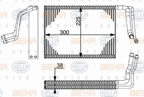 HELLA 8FV 351 331-824 - Evaporatore, Climatizzatore autozon.pro