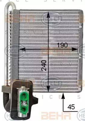 HELLA 8FV 351 331-321 - Evaporatore, Climatizzatore autozon.pro