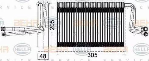 HELLA 8FV 351 331-261 - Evaporatore, Climatizzatore autozon.pro