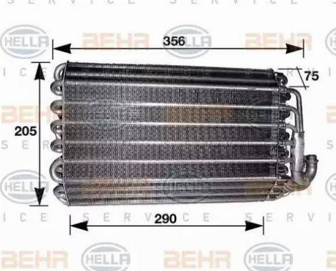 HELLA 8FV 351 210-571 - Evaporatore, Climatizzatore autozon.pro