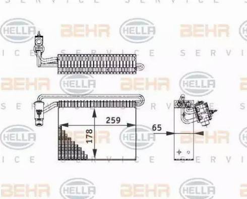 HELLA 8FV 351 210-721 - Evaporatore, Climatizzatore autozon.pro