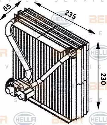 HELLA 8FV 351 211-561 - Evaporatore, Climatizzatore autozon.pro