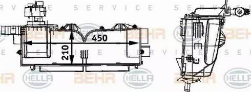 HELLA 8FV 351 211-681 - Evaporatore, Climatizzatore autozon.pro