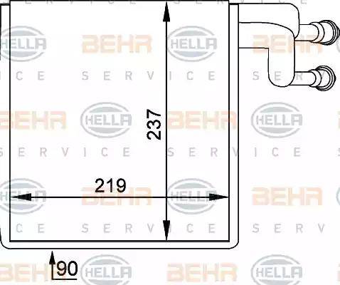 HELLA 8FV 351 211-041 - Evaporatore, Climatizzatore autozon.pro