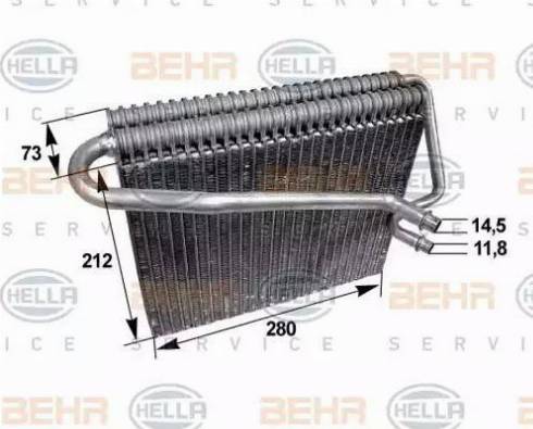 HELLA 8FV 351 211-031 - Evaporatore, Climatizzatore autozon.pro