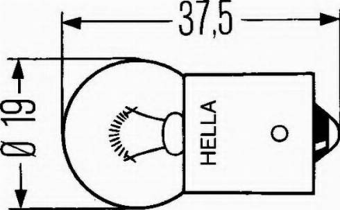 HELLA 8GA 002 071-244 - Lampadina autozon.pro