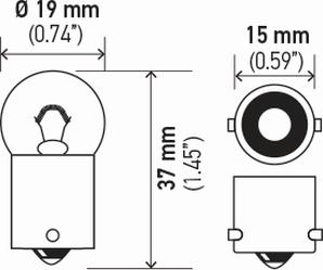 HELLA 8GA 178 560-041 - Lampadina, luce di posizione posteriore autozon.pro