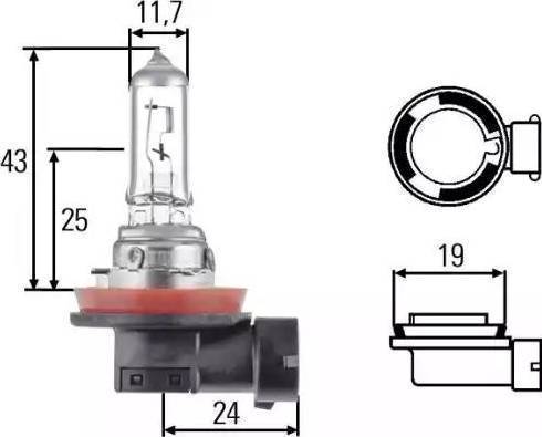 HELLA 8GH 008 358-151 - Lampadina, Faro principale autozon.pro