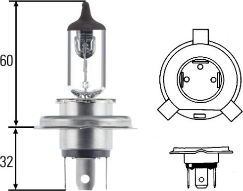 HELLA 8GJ 002 525-001 - Lampadina, Faro principale autozon.pro