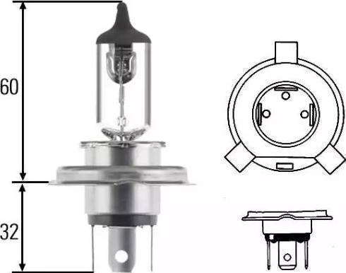 HELLA 8GJ 002 525-258 - Lampadina, Faro principale autozon.pro