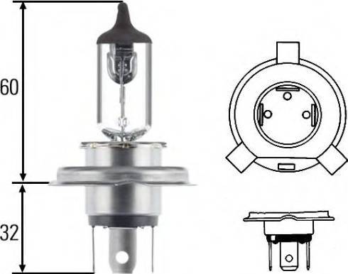 HELLA 8GJ 002 525-893 - Lampadina, Faro principale autozon.pro