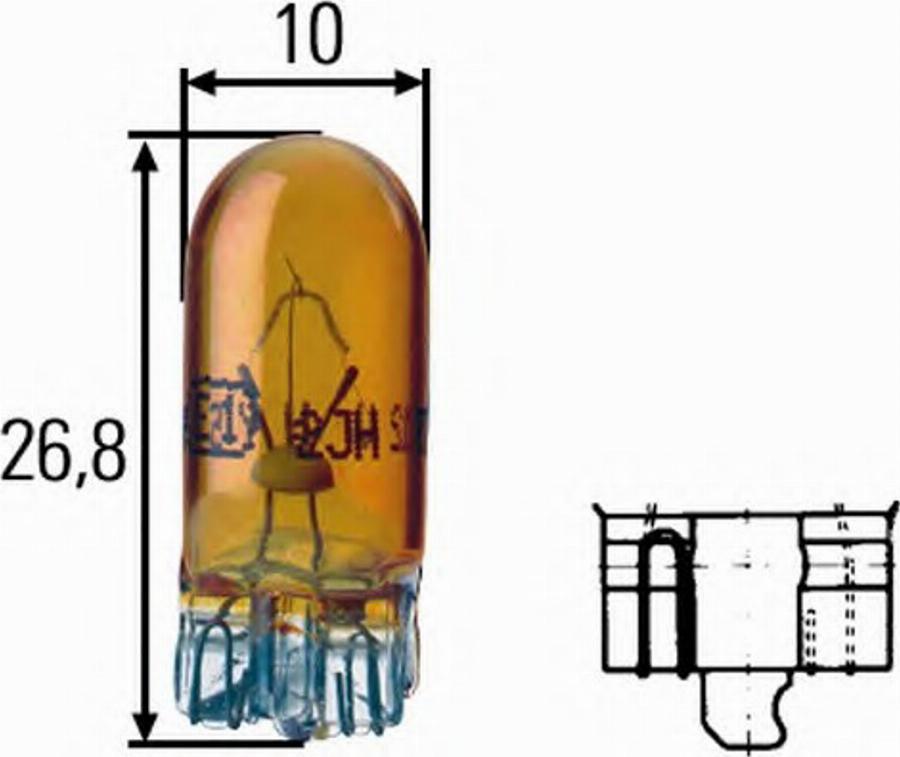 HELLA 8GP 003 594-547 - Lampadina, Indicatore direzione autozon.pro